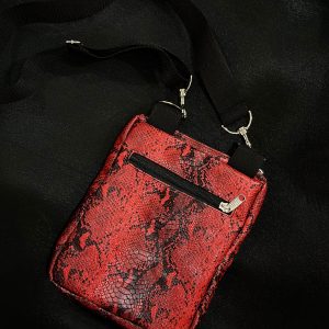 Red Python Cross Body Bag