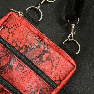 Red Python Cross Body Bag